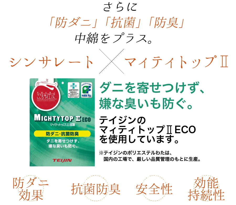 洗える あったか 掛け布団 3M シンサレート 高機能中綿素材 ウルトラ 使用 機能性 日本製