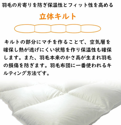 10枚セット 羽毛布団 シングル ロング 150×210cm ホワイトダック ダウン 85% 生成 増量タイプ 業務用