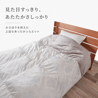 羽毛布団 シングル 日本製 ダウン85% 350dp 洗える 衿裏あったかフランネル カバー不要 0.6kg 1.0kg 選べる充填量 150×210cm 冬用 秋用 春用