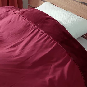 あったか フランネルカバー付き 洗える 羽毛布団 シングルロング ダウン50％ 0.5kg