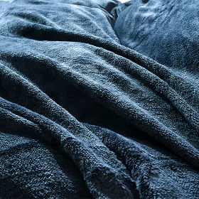 あったか フランネルカバー付き 洗える 羽毛布団 シングルロング ダウン50％ 0.5kg