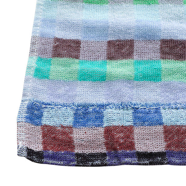 タオルケット チェック柄 綿100% 残糸 エコ 軽量 薄手 チェック ボーダー 速乾 夏用 シングル 140×190cm