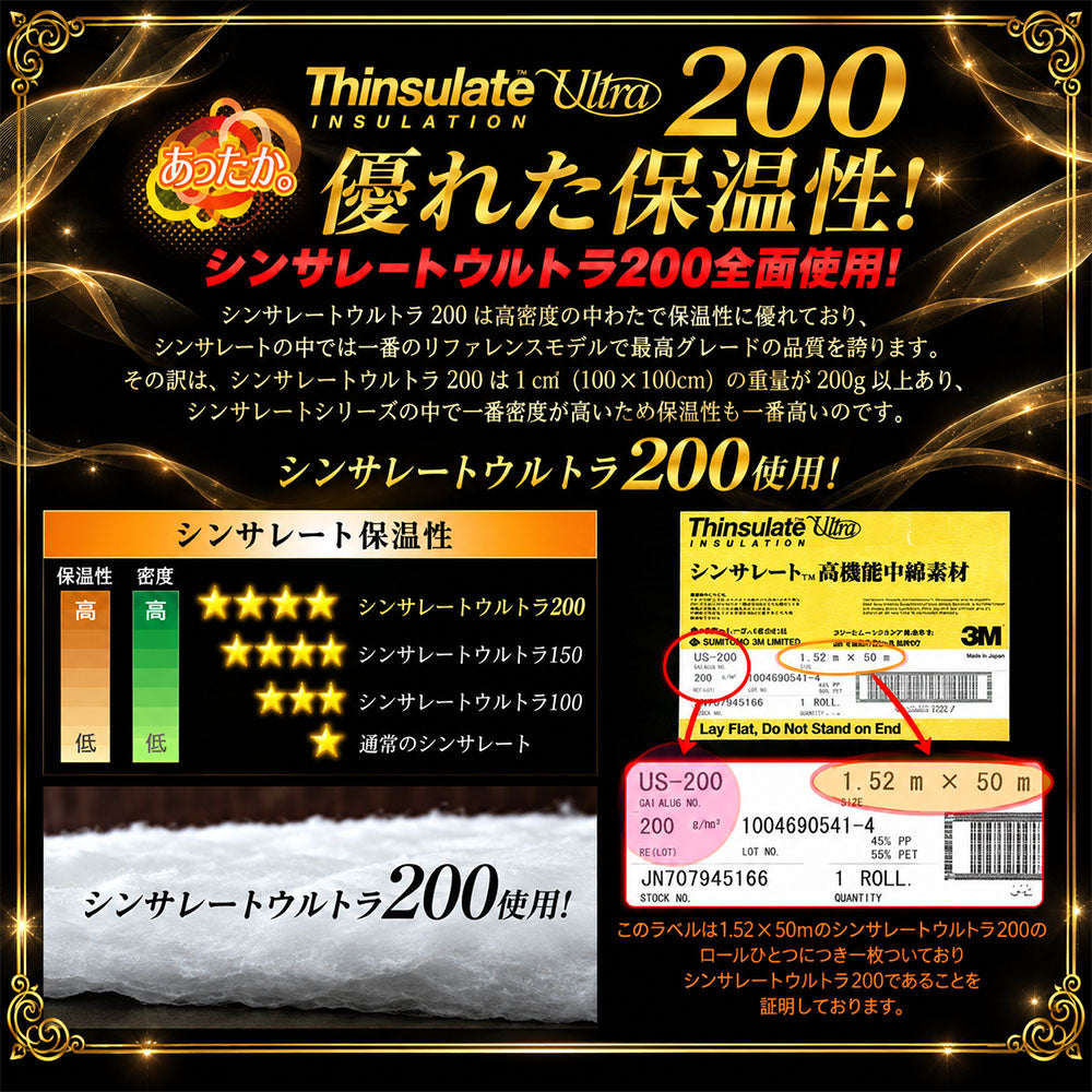 洗える あったか 掛け布団 3M シンサレート 高機能中綿素材 ウルトラ 使用 200 プレミアム 日本製