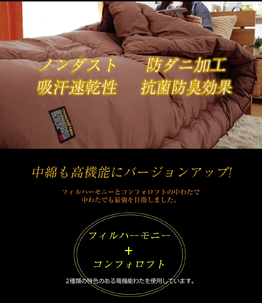 洗える あったか 掛け布団 3M シンサレート 高機能中綿素材 ウルトラ 使用 200 プレミアム 日本製