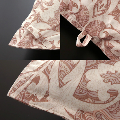 羽毛布団 シングル リサイクル ダウン 70% 国内洗浄 30マス ダマスク柄